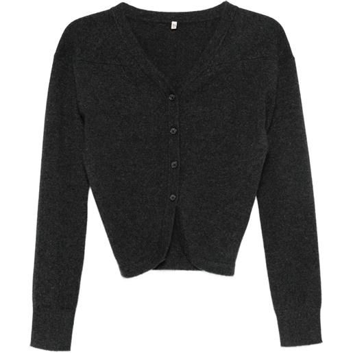 R13 cardigan con scollo a v - grigio