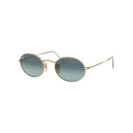 Ray-Ban 0rb3547 occhiali da sole, blu (gold), 53.0 unisex-adulto