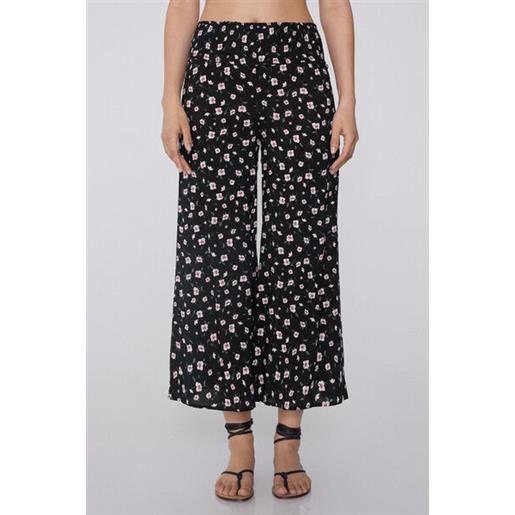 Tezenis pantagiappo in tela punto smock donna nero