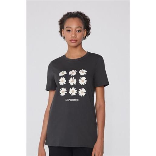 Tezenis t-shirt cotone con stampa donna nero