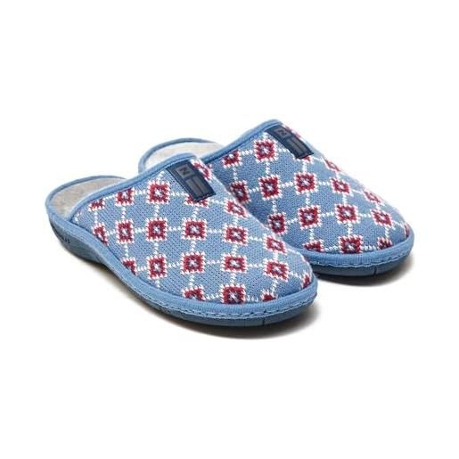 Nordikas - scarpe da casa donna boreal cerler - pantunfle antiscivolo realizzate in spagna con suola in memoria, fragola, 42 eu