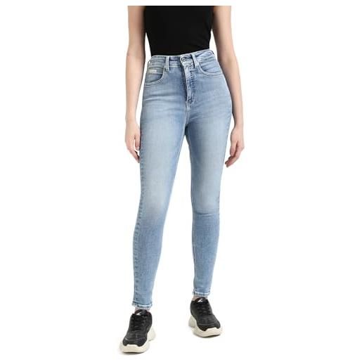 Calvin Klein donna jeans high rise skinny fit, blu (denim light), 29w/32l