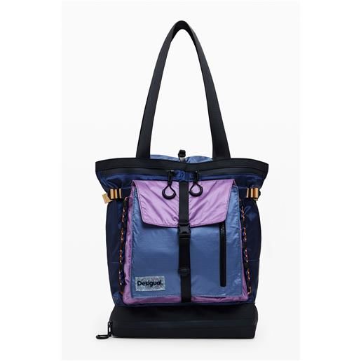 Desigual grande zaino tote in nylon