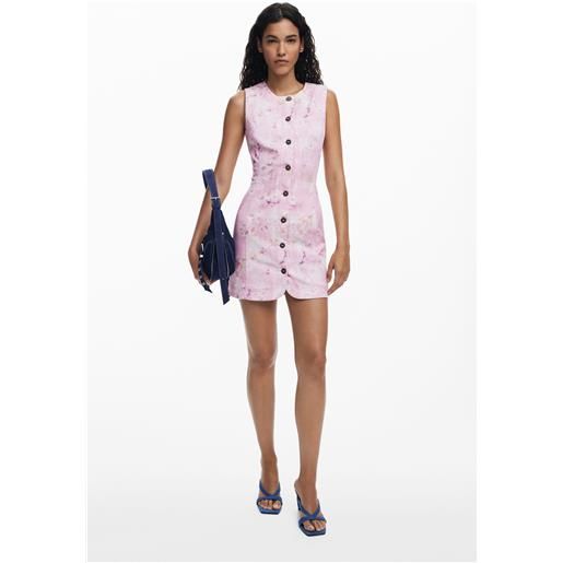 Desigual abito corto con bottoni