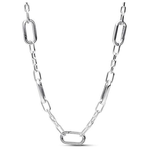 Pandora me 393861c00-45 - collana a cinque maglie in argento sterling, compatibile con ciondolo me, dimensioni: 45 cm, 45 cm, argento sterling, nessuna pietra preziosa