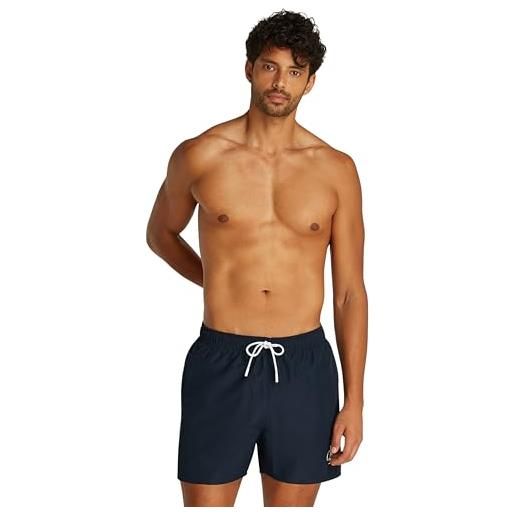 Calvin Klein uomo pantaloncino da bagno medium drawstring con logo, blu (dark sapphire), xxl