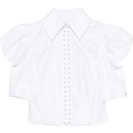 Elisabetta Franchi camicia balloon - bianco