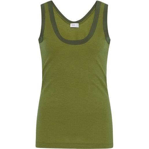 Rosetta Getty canotta a coste - verde