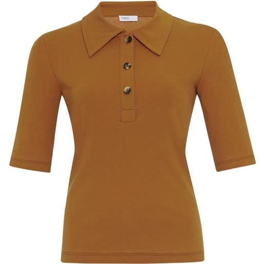 Rosetta Getty polo con bottoni - marrone