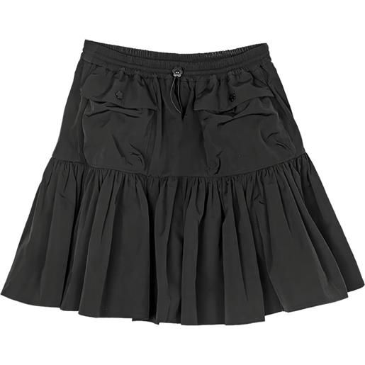 Cecilie Bahnsen minigonna blair con ruches - nero