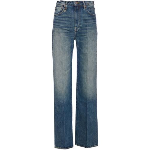 R13 jeans con applicazione - blu