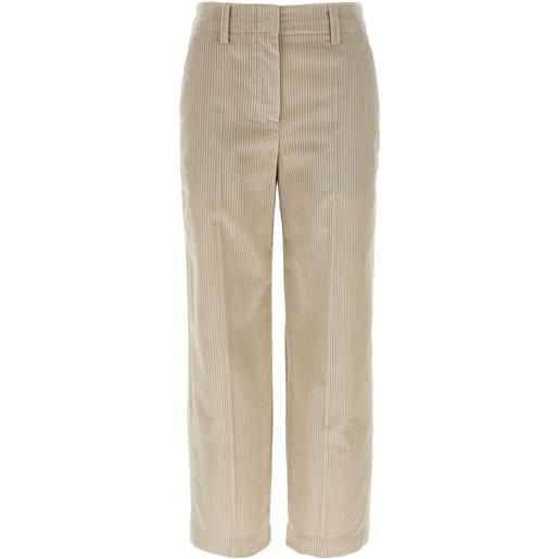 Brunello Cucinelli pantaloni a coste - toni neutri