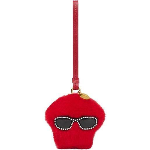 Versace portachiavi medusa - rosso