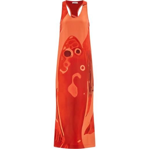 Ferragamo abito lungo - rosso