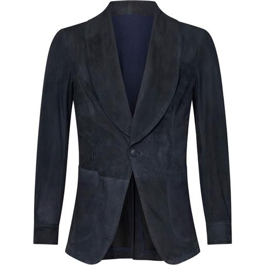 FRANZESE COLLECTION blazer con scollo a scialle - blu