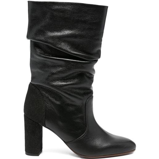 Chie Mihara stivali eychel in pelle 90mm - nero