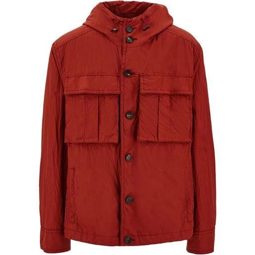 Ferragamo giacca con coulisse - rosso