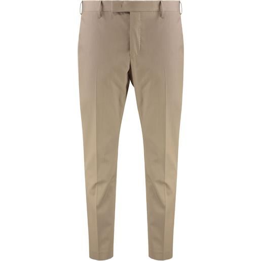 PT Torino pantaloni con tasche a filetto - toni neutri