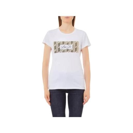 Liu Jo jeans t-shirt donna - bianco wa5240 js923 cotone m