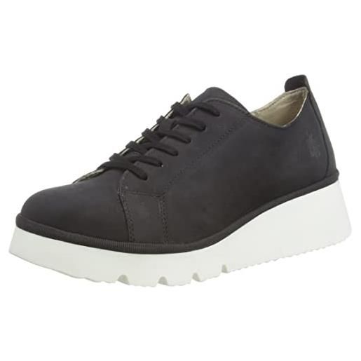 Fly London plom431fly, oxford donna, nero, 36 eu