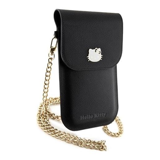 FORWARD portafoglio hello kitty logo e catena metallica universale nera