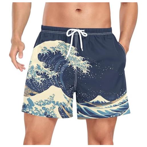 Pantaloncini Da Bagno Uomo - Costume Swim Shorts Multicolore Per Nuoto, Palestra E Spiaggia