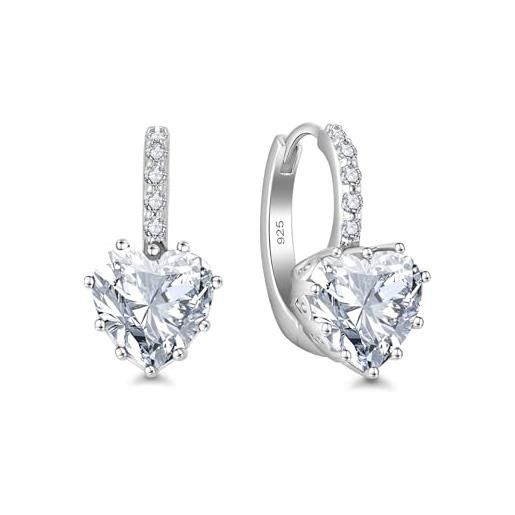 Starchenie Orecchini Donna Argento 925 A Pera – Zirconi Pendenti Ritorti, Gioielli Eleganti Per Compleanno - 2