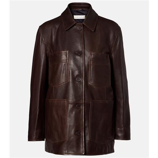 Nour Hammour giacca in pelle