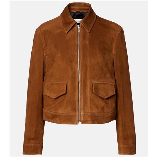 Nour Hammour bomber vanves in suede
