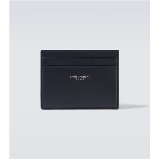 Saint Laurent portacarte in pelle con logo