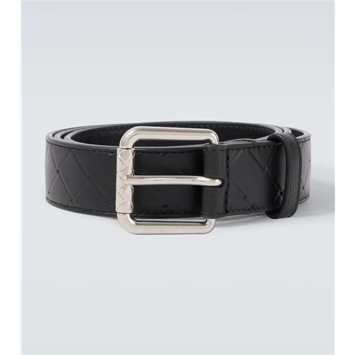 Bottega Veneta cintura intrecciato stamp 35mm in pelle