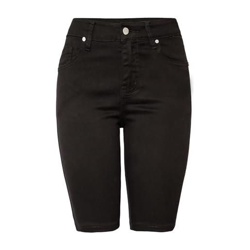 Generico pantaloni donna estivi corti leggeri pantaloni denim morbidi short larghi al ginocchio curvy shorts con tasche vintage bermuda elasticizzato push up jeans larghi taglie forti