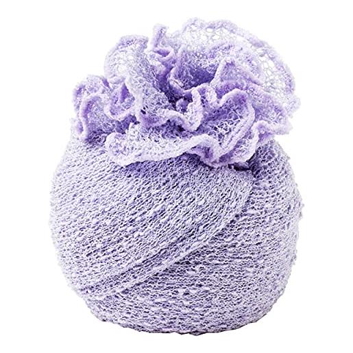 Controcorrente vialescarpe - il ponchetto glicine- maxi scialle in tessuto rayon, morbido, semitrasparente dalla texture leggera e retata. Bordi ondulati. Donna. Glicine. Tg. Uni