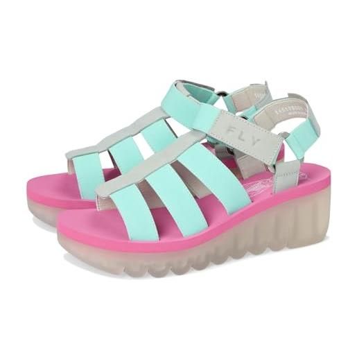 Fly London yoji198fly, sandal donna, sky blue/spearmint/lilac, 37 eu