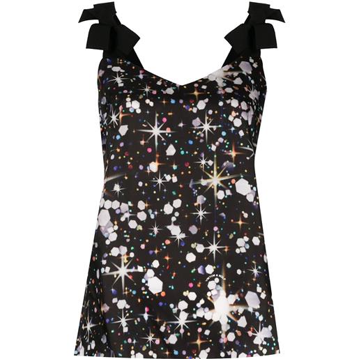 Viktor & Rolf canottiera con stampa confetti sparkle - multicolore