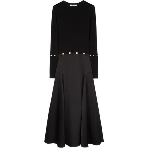 Ports 1961 abito lungo svasato - nero