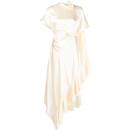 LITKOVSKA abito asimmetrico con ruches - giallo