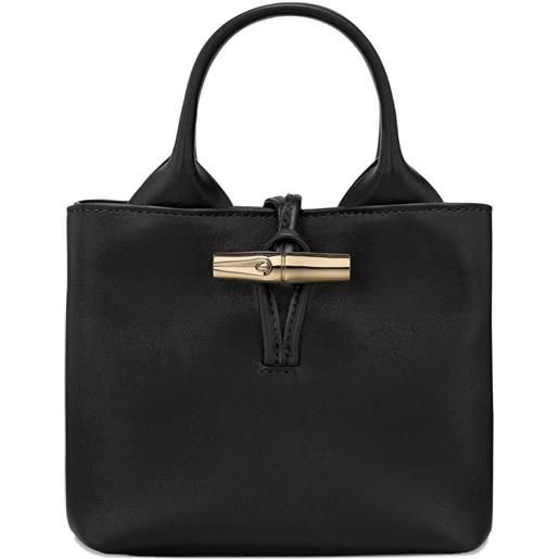 Longchamp borsa a mano le roseau xs - nero