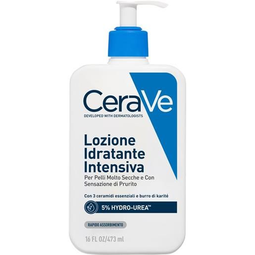 CERAVE (L'Oreal Italia SpA) cera. Ve lozione idratante intensiva per pelle secca e molto secca con sensazione di prurito, 473 ml