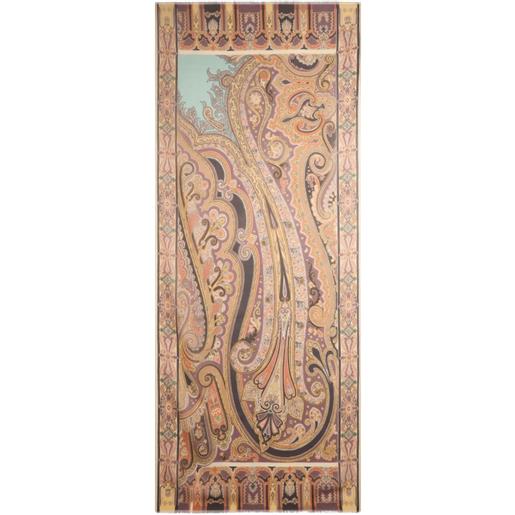 ETRO foulard in seta con stampa paisley - toni neutri
