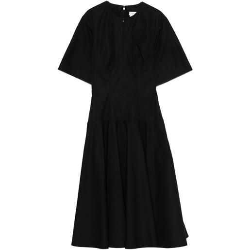 Alexander McQueen abito midi svasato - nero