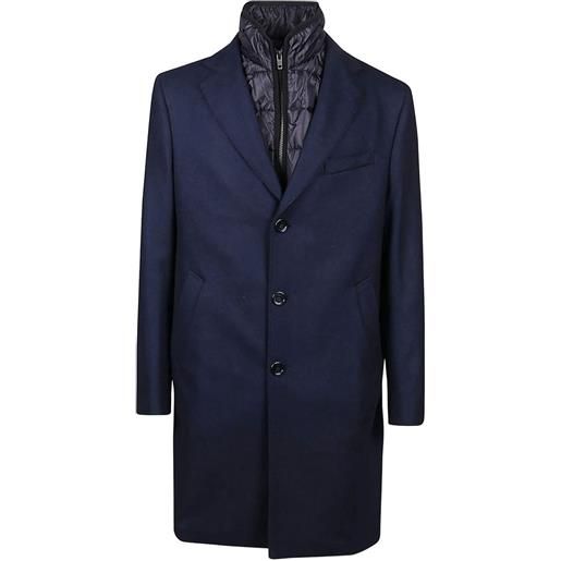 Fay cappotto a strati - blu