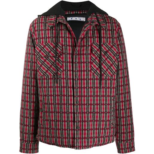 Off-White giacca con cappuccio - rosso