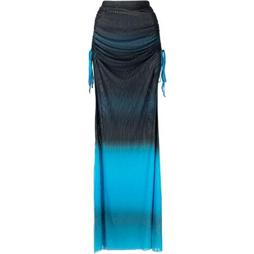 Kerne.Milk gonna lunga maya con effetto sfumato - blu