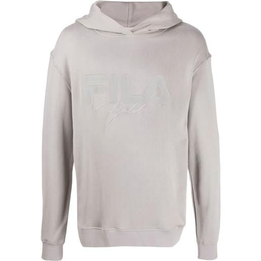 Fila felpa con cappuccio e logo - grigio