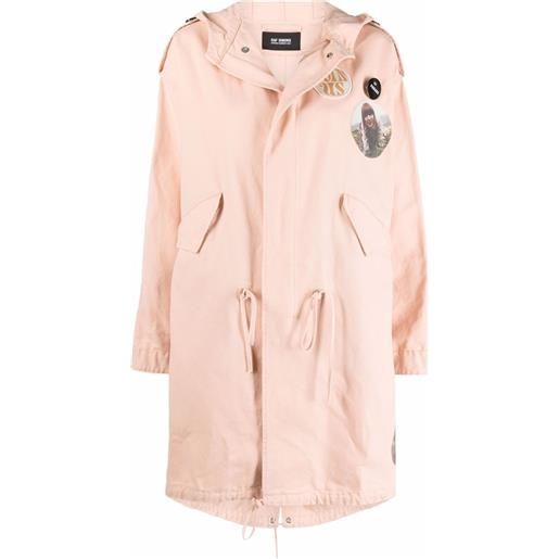 Raf Simons cappotto con stampa - rosa