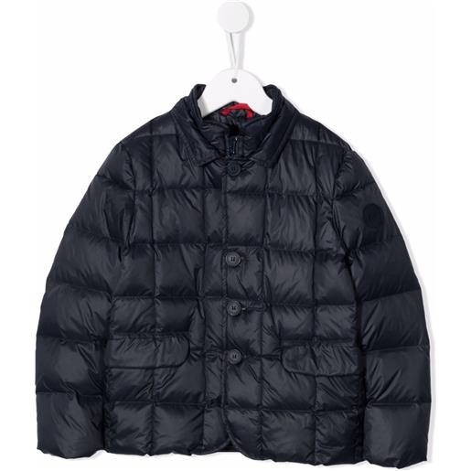 Fay Kids piumino con piume - blu