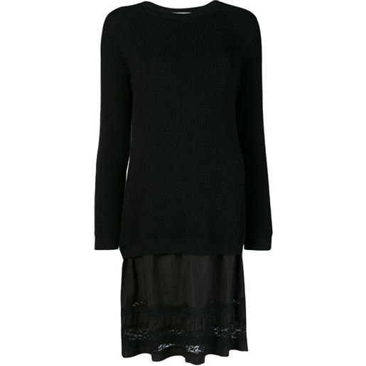 Moschino abito modello maglione - nero