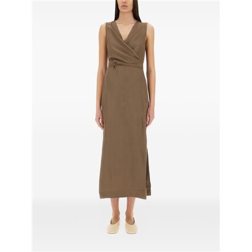 Brunello Cucinelli abito smanicato - marrone