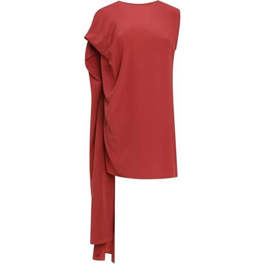 Gianluca Capannolo abito con maniche a pipistrello - rosso